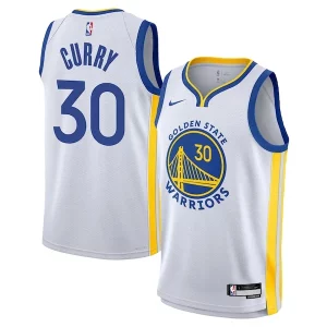 Bonito Stephen Curry Golden State Warriors Nike Youth Swingman Jersey Association Edition White  para la gran final