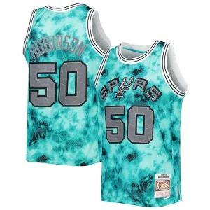 Sofisticado David Robinson San Antonio Spurs 1998/99 Galaxy Swingman Jersey Teal  para la gran final