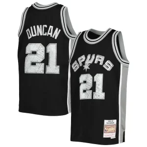 Moderno Tim Duncan San Antonio Spurs Youth 1998/99 Hardwood Classics 75th Anniversary Diamond Jersey  para la gran final