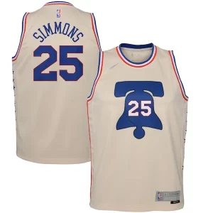 Sofisticado Único Maravilloso Ben Simmons Philadelphia 76ers Nike Youth 2020/21 Swingman Player Jersey Cream Earned Edition  para la gran final