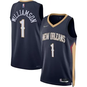 Estupendo Fantástico Zion Williamson New Orleans Pelicans Nike 2021/22 Diamond Swingman Jersey Icon Edition Navy  para la gran final