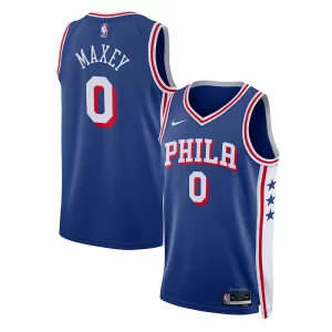 Resistente Tyrese Maxey Philadelphia 76ers Nike Unisex Swingman Jersey Association Edition Royal  para la gran final