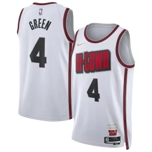 Robusto Chulo Jalen Green Houston Rockets Nike Unisex 2024/25 Swingman Player Jersey City Edition White  para la gran final