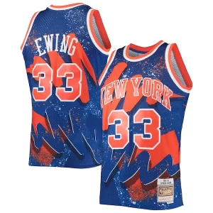 Delicioso Chulo Atractivo Patrick Ewing New York Knicks Hardwood Classics 1991/92 Hyper Hoops Swingman Jersey Blue  para la gran final
