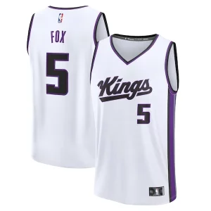 Delicioso De'Aaron Fox Sacramento Kings Fast Break Replica Player Jersey Association Edition White  para la gran final