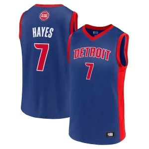 Delicioso Men's Killian Hayes Blue Detroit Pistons Team Player Jersey  para la gran final
