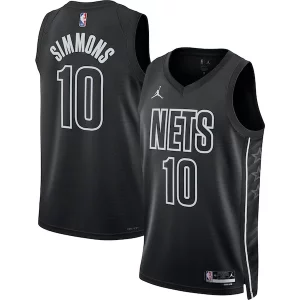 Hermoso Ben Simmons Brooklyn Nets Jordan Brand Unisex Swingman Jersey Statement Edition Black  para la gran final