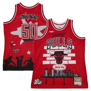 Clásico Chicago Bulls x Tats Cru Hardwood Classics Fashion Jersey Red  para la gran final