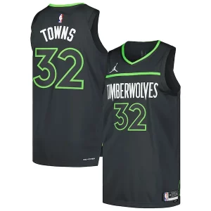 Duradero Único Encantador Karl Anthony Towns Minnesota Timberwolves Jordan Brand Authentic Player Jersey Statement Edition Anthracite  para la gran final