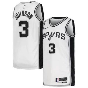 Duradero Único Keldon Johnson San Antonio Spurs Nike Unisex Swingman Jersey Association Edition White  para la gran final