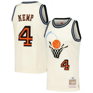 Magnífico Maravilloso Shawn Kemp Cleveland Cavaliers Chainstitch Swingman Jersey Cream  para la gran final