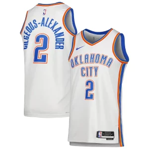 Chulo Práctico Shai Gilgeous Alexander Oklahoma City Thunder Nike Unisex Swingman Jersey Association Edition White  para la gran final