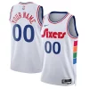 Robusto Philadelphia 76ers Nike Unisex 2024/25 Custom Swingman Jersey City Edition White  para la gran final