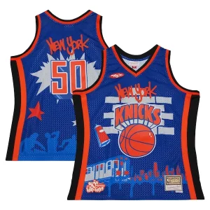 Versátil Cool New York Knicks x Tats Cru Hardwood Classics Fashion Jersey Blue  para la gran final