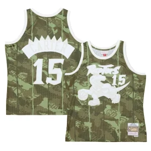 Increíble Vince Carter Toronto Raptors Hardwood Classics 1998/99 Ghost Green Swingman Jersey Camo  para la gran final