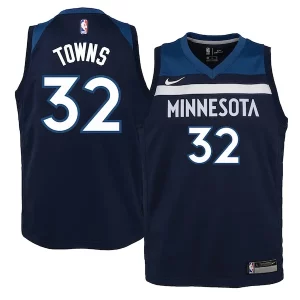 Elegante Perfecto Karl Anthony Towns Minnesota Timberwolves Nike Youth Swingman Jersey Navy Icon Edition  para la gran final