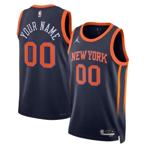 Magnífico Exquisito New York Knicks Jordan Brand Unisex 2022/23 Swingman Custom Jersey Statement Edition Navy  para la gran final