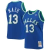 Atractivo Perfecto Steve Nash Dallas Mavericks 1998/99 Hardwood Classics Swingman Jersey Blue  para la gran final
