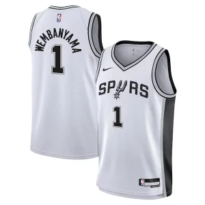 Original Genial Victor Wembanyama San Antonio Spurs Nike Youth Swingman Jersey Association Edition White  para la gran final