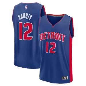 Magnífico Tobias Harris Detroit Pistons Fast Break Replica Player Jersey Icon Edition Blue  para la gran final