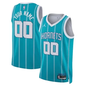 Cool Exquisito Charlotte Hornets Jordan Brand Unisex Swingman Custom Jersey Teal Icon Edition  para la gran final