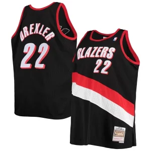 Lujoso Clyde Drexler Portland Trail Blazers 1991/92 Big & Tall Hardwood Classics Swingman Jersey Black  para la gran final