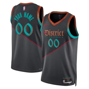 Hermoso Elegante Washington Wizards Nike Unisex 2023/24 Custom Swingman Jersey Black City Edition  para la gran final