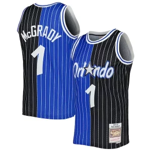 Estupendo Tracy McGrady Orlando Magic Hardwood Classics 2003/04 Split Swingman Jersey Blue/Black  para la gran final