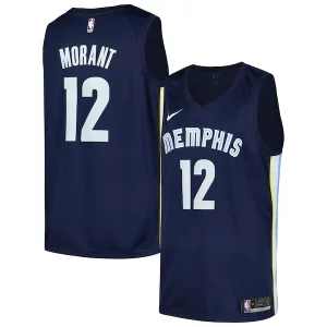 Maravilloso Único Genial Ja Morant Memphis Grizzlies Nike Swingman Player Jersey Icon Edition Navy  para la gran final