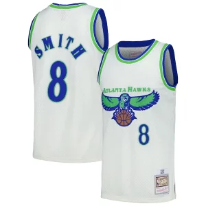 Clásico Versátil Delicioso Steve Smith Atlanta Hawks Chainstitch Swingman Jersey Cream  para la gran final