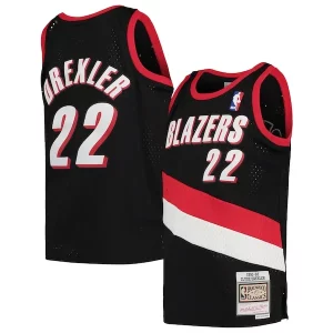 Estupendo Hermoso Clyde Drexler Portland Trail Blazers Youth 1991/92 Hardwood Classics Swingman Jersey Black  para la gran final