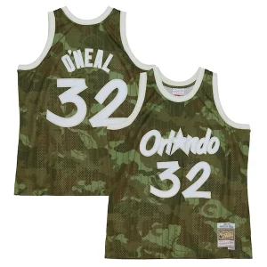 Moderno Elegante Resistente Shaquille O'Neal Orlando Magic Hardwood Classics 1994/95 Ghost Green Swingman Jersey Camo  para la gran final