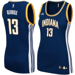 Sofisticado Elegante Paul George Indiana Pacers adidas Women's Replica Jersey Navy  para la gran final